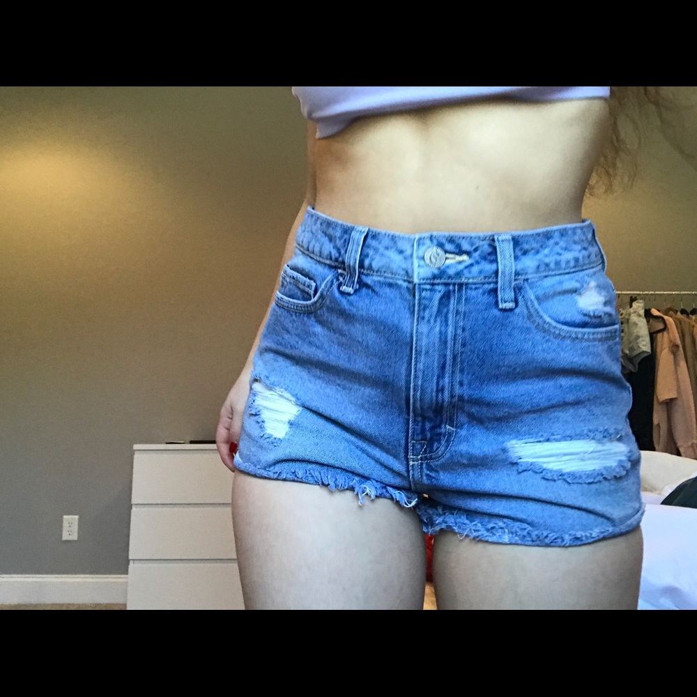 High rise shorts