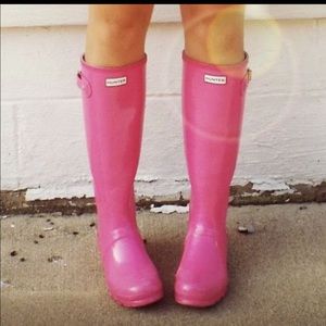 Pink Hunter Rain Boots