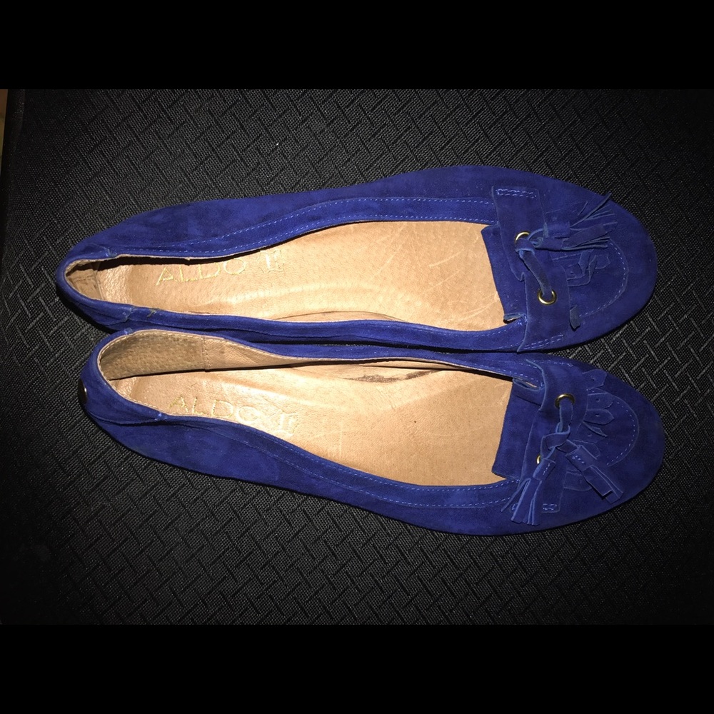ALDO Blue Loafers. Super cute!!