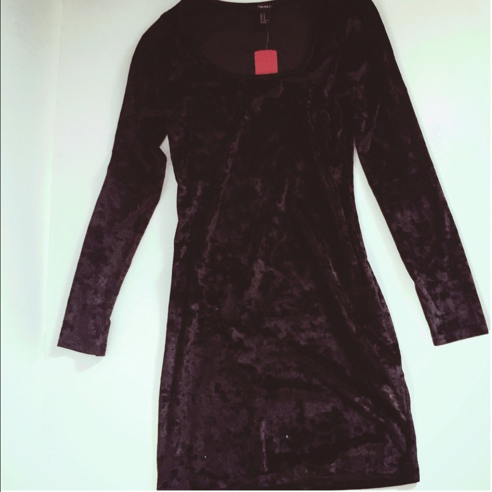 Black Velvet Bodycon Dress