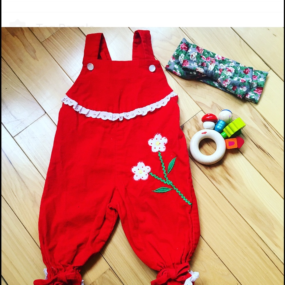 Retro Red Romper - Picture 1 of 4
