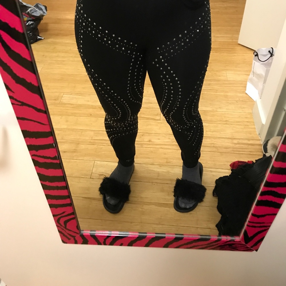 Rhinestone leggings