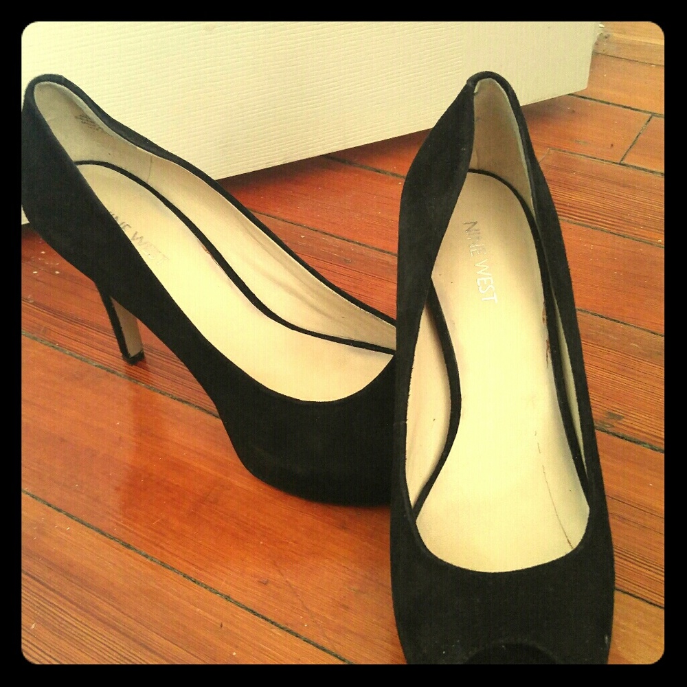 Suede heels NINE WEST