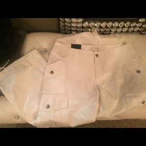 Banana Republic white capris
