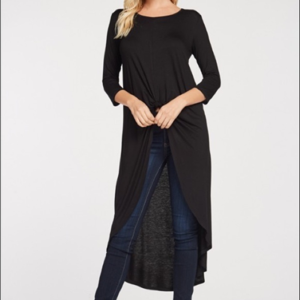 High-Low Knot Top