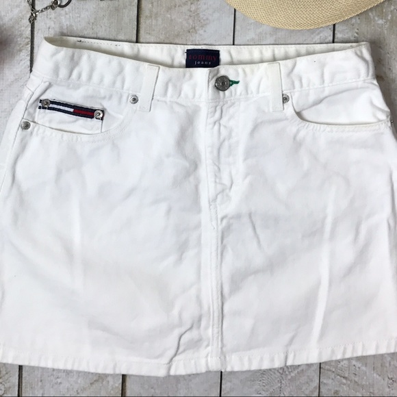 Tommy Hilfiger white jean skirt - Picture 2 of 3