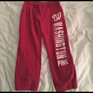 PINK VS Washington Nationals capri sweats