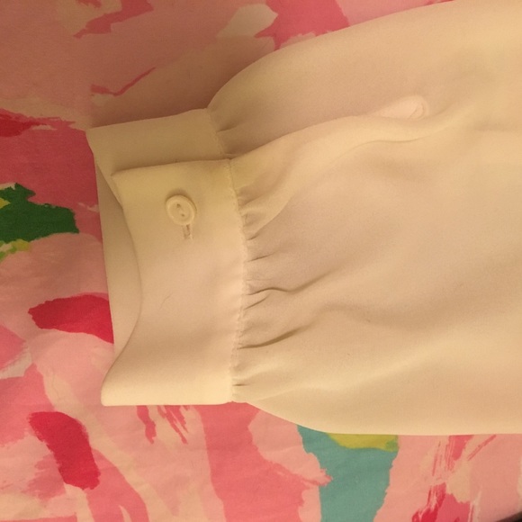 Loft Black and White Shirt with Bow Detail - Picture 2 of 5