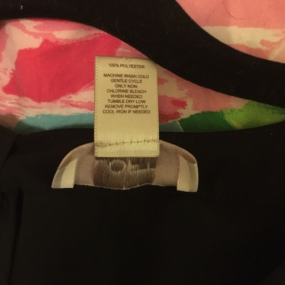 Loft Black and White Shirt with Bow Detail - Picture 5 of 5