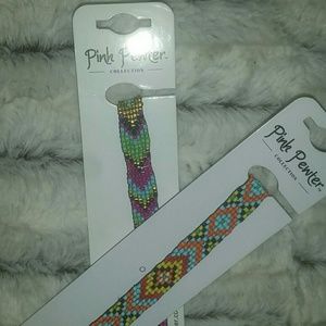 Pink Pewter Handmade Headbands!