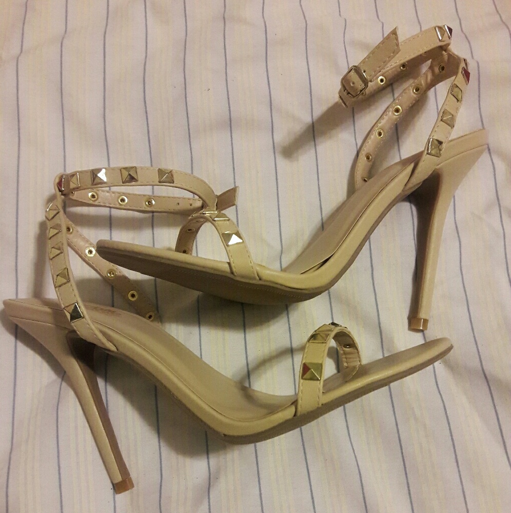 Final $ drop. Nude Studded Sandal