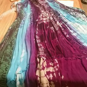Tye dye hippie dress