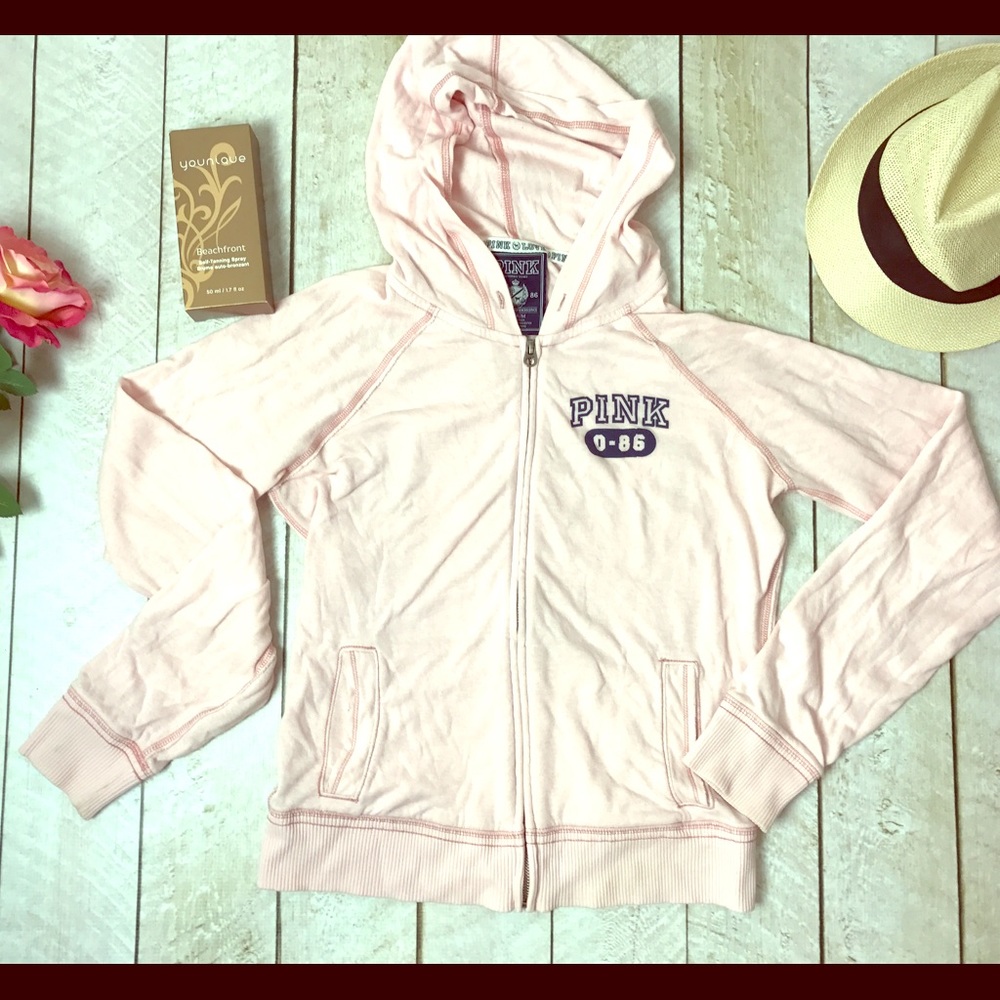 PINK Hoodie zip up