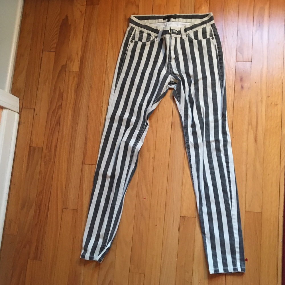 Striped High Waisted Pants