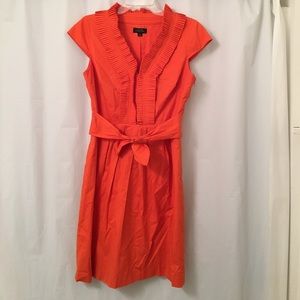 Tahari size 8 cute orange dress!