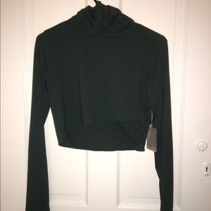 Cropped turtleneck