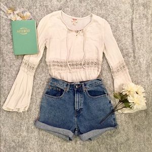 White Peasant Top