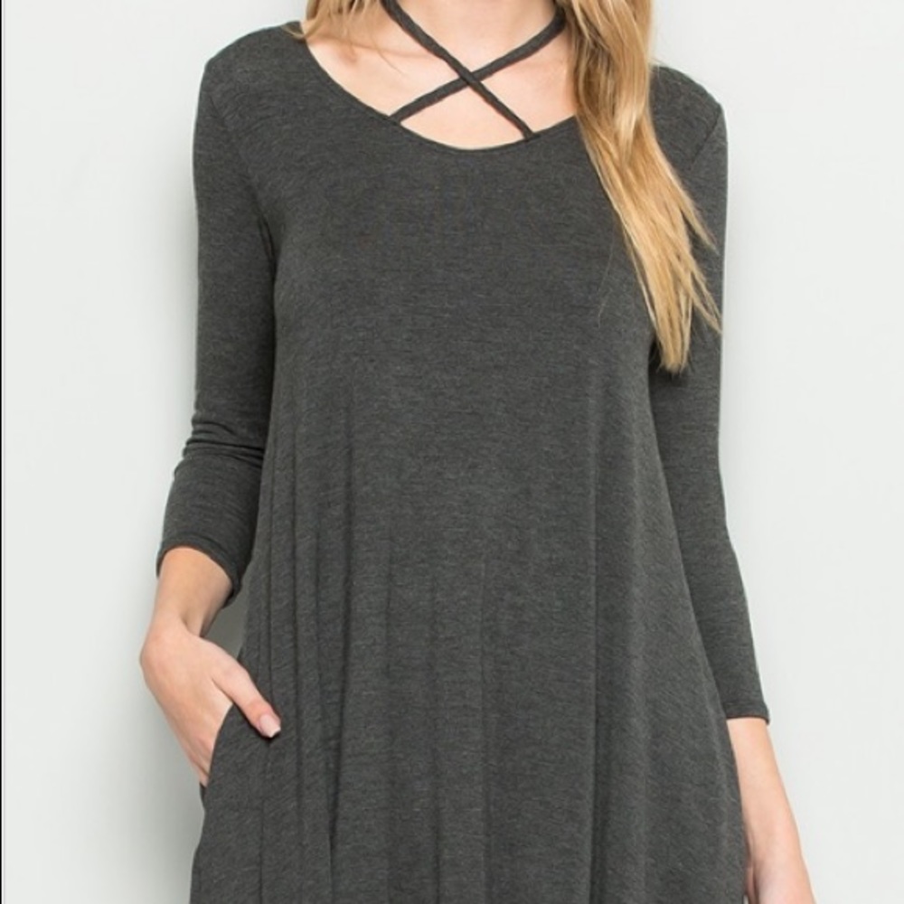 Criss Cross Neck Top