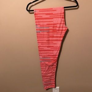 Coral sweater knit LuLaRoe leggings