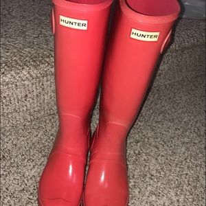 Coral Original Glossy Hunter Boots