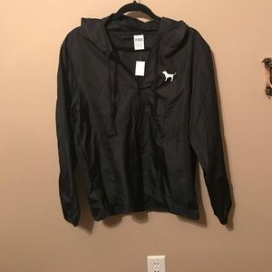 NWT Pink pullover wind jacket