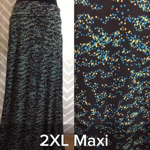 LulaRoe 2XL Maxi Skirt
