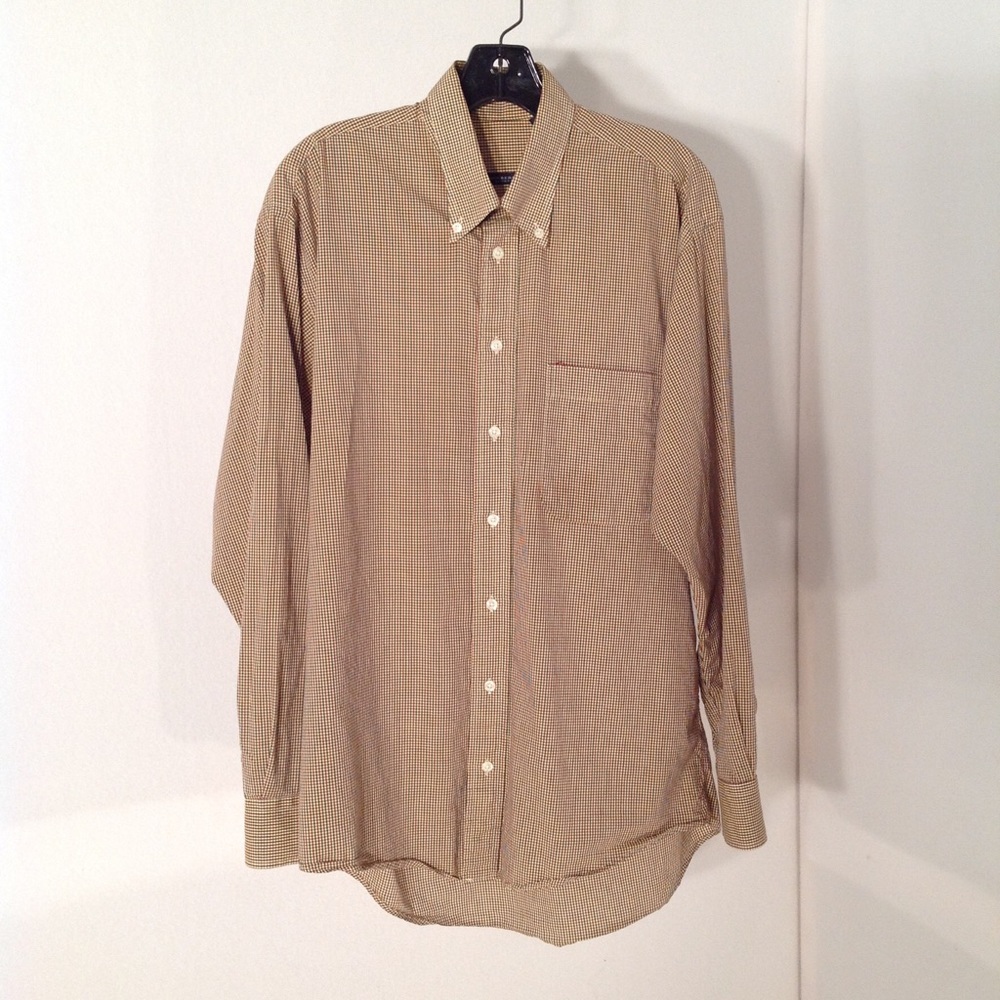 Burberry men's checkered long sleeved shirt
