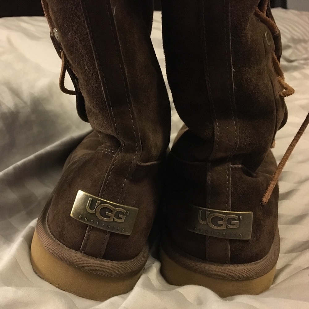 Tall Almost New UGG Lace Up Boots