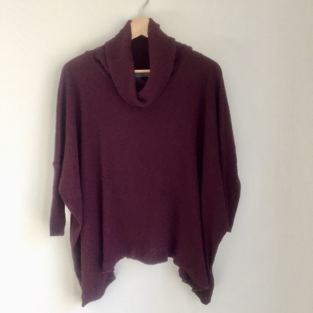 Plum Free People Turtleneck Sweater