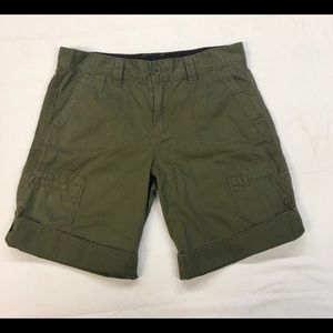 Calvin Klein olive green cargo shorts size 6
