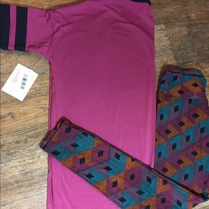 LULAROE IRMA/LEGGINGS OUTFIT