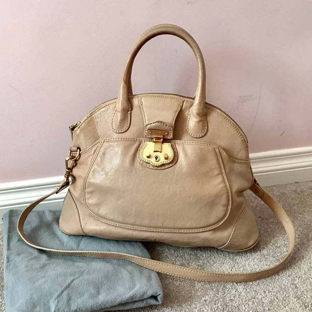 Talbots genuine leather cross-body satchel handbag