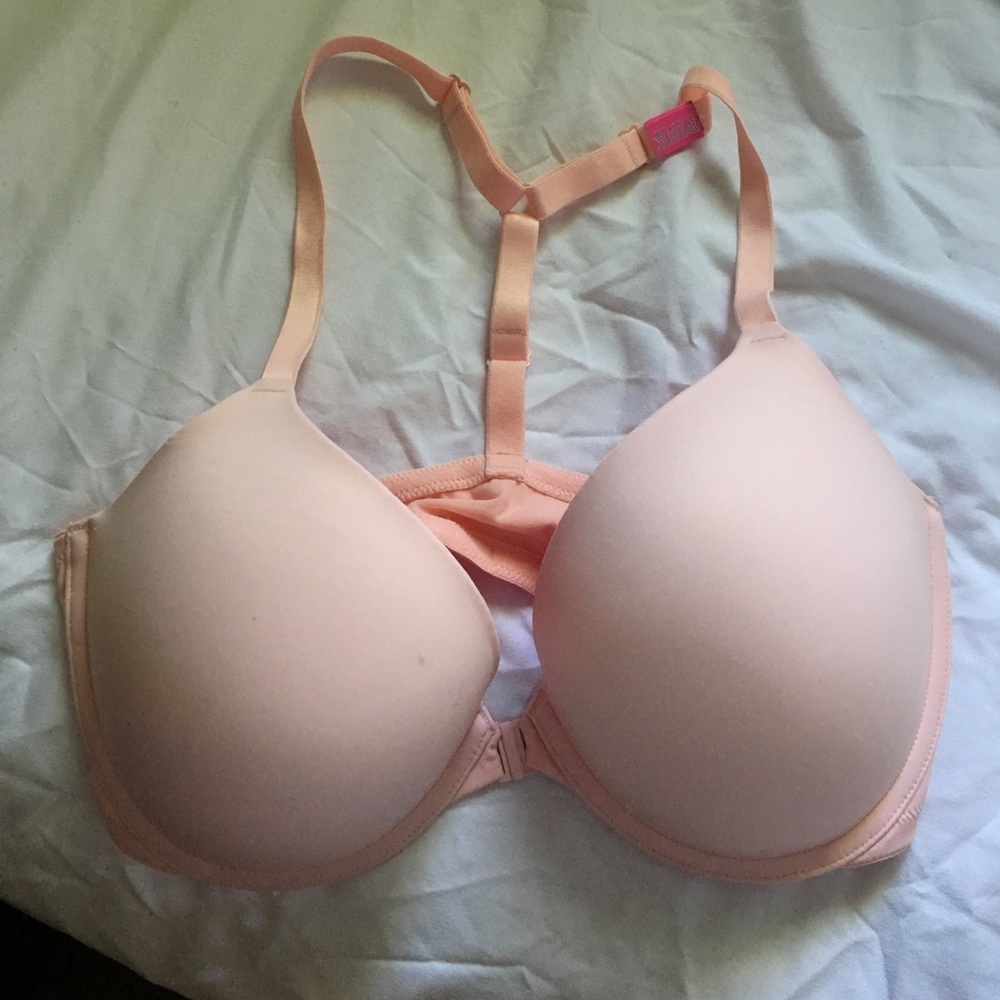 Pink light pink bra