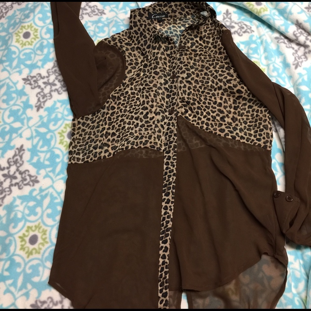 Leopard blouse
