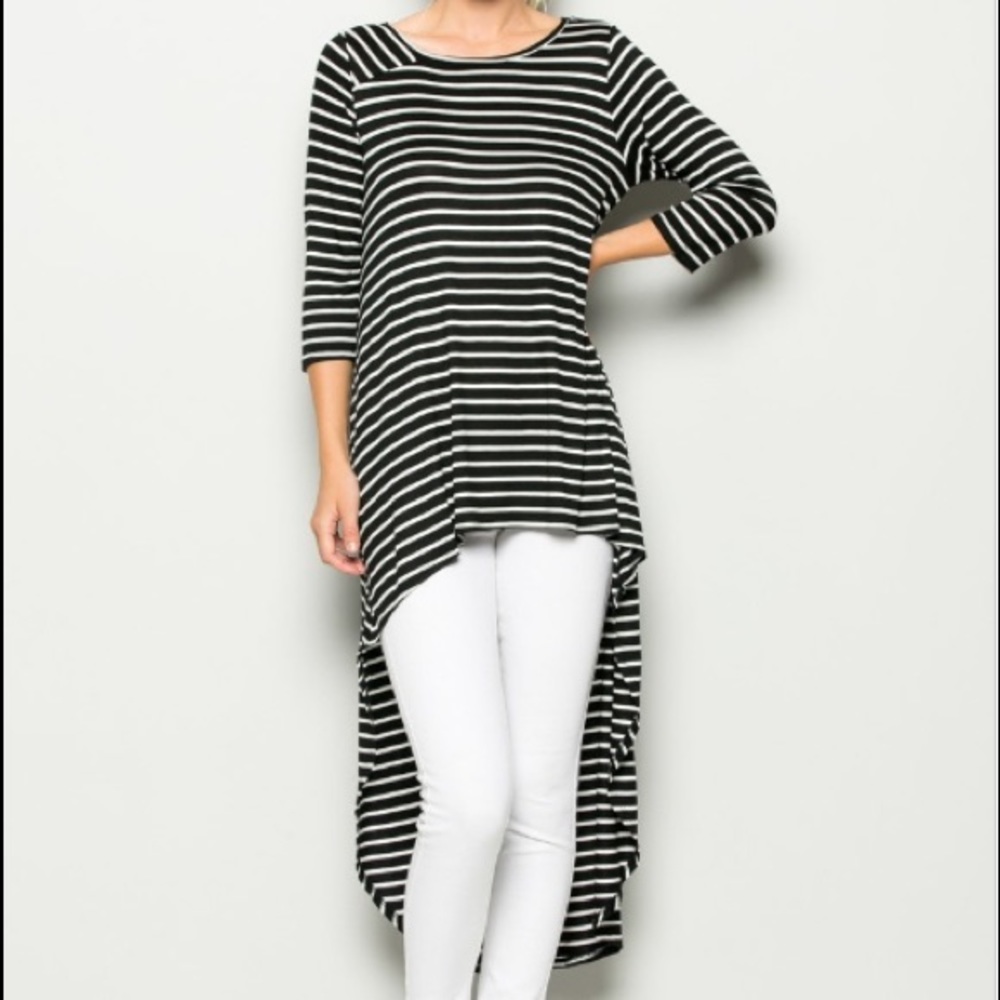 Black & White Cape Top
