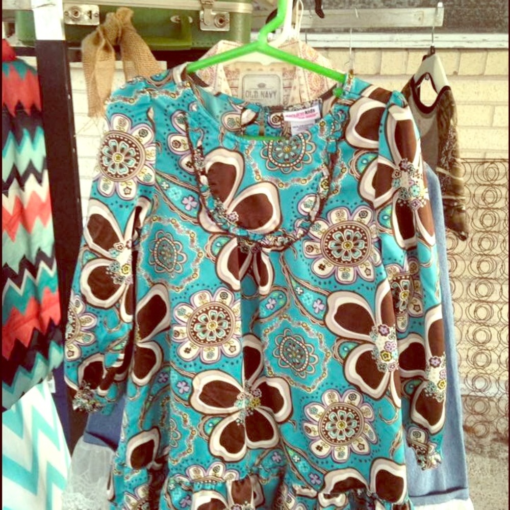 OshKosh dress Teal/brown