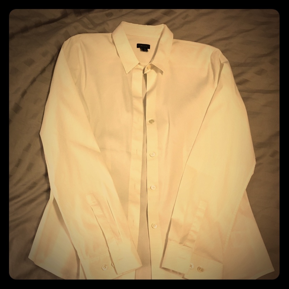 White Theory Button Down Shirt