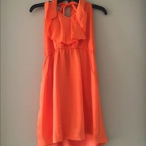 Orange Halter top Dress