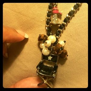 Rare Betsey Johnson Director's Chair Necklace