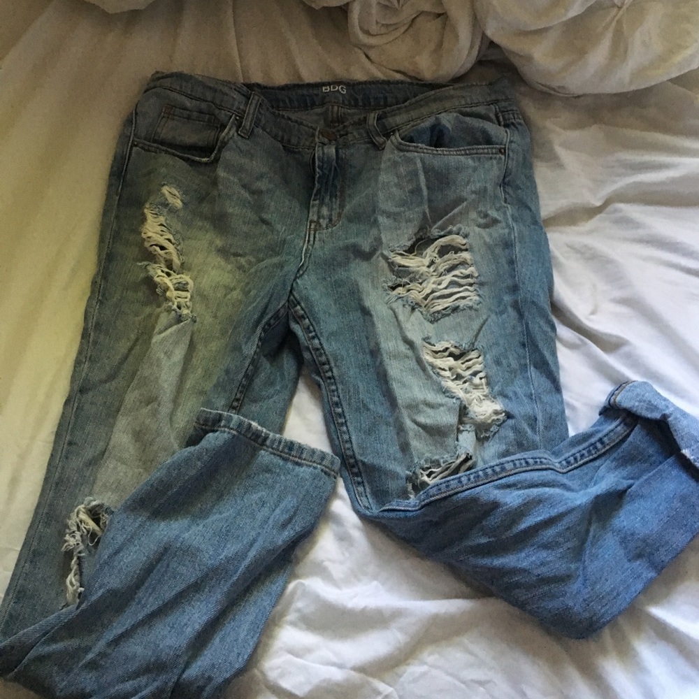 Urban Outfitters distressed boyfriend jeans