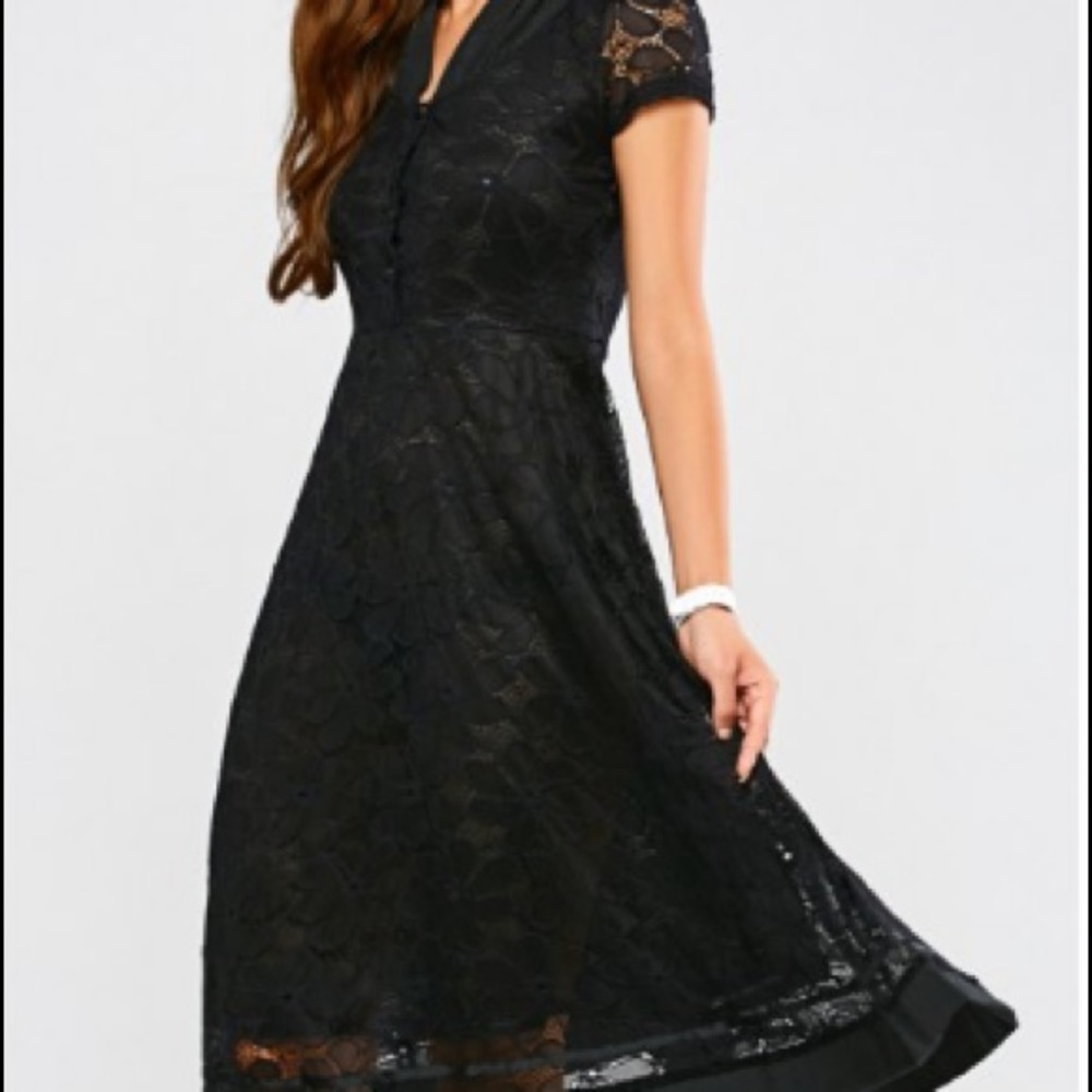 little Black Lace dresss