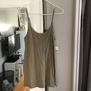 Urban Outfitters Mini Green Slip Dress S