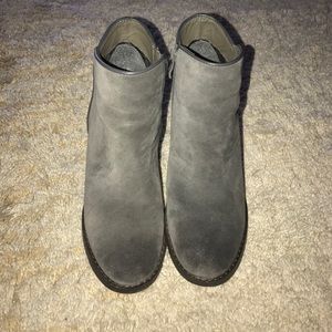 Gray booties
