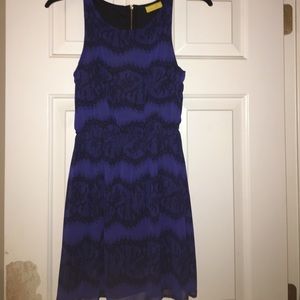 Blue/Black Mini Dress