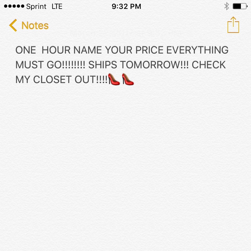 Shoes clothes must go