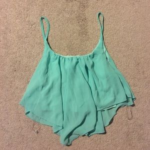 Real Blue flowy tank