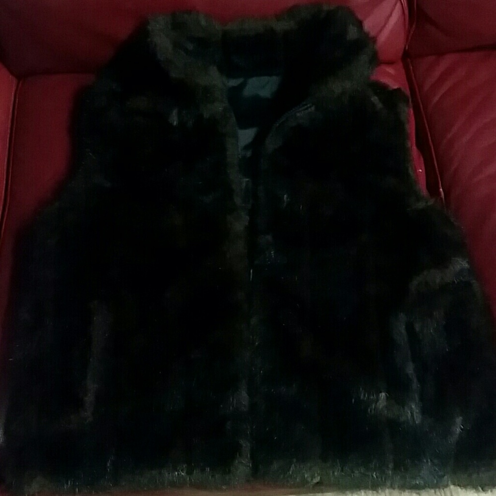 Faux fur vest