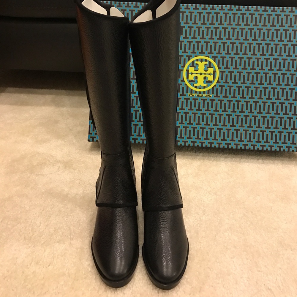 New tory burch milburn riding boot