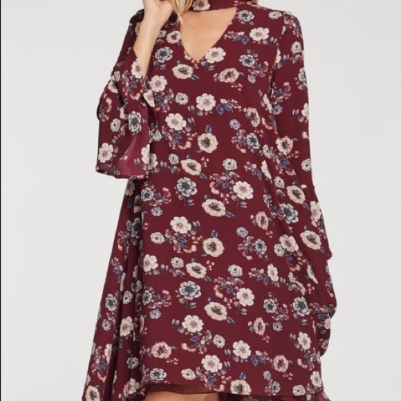 Black V-Beck Swing Dress - Picture 4 of 8