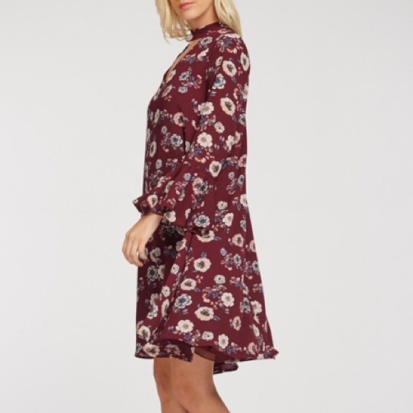 Black V-Beck Swing Dress - Picture 3 of 8